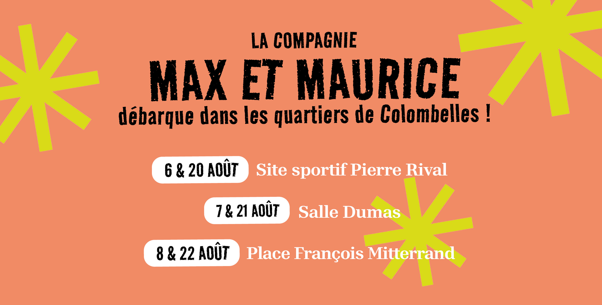 Cet été, retrouvez la caravane cirque Max et Maurice pour des ateliers cirque gratuits à Colombelles.