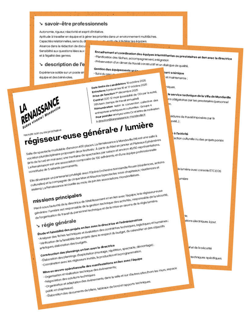 Recrutement La Renaissance