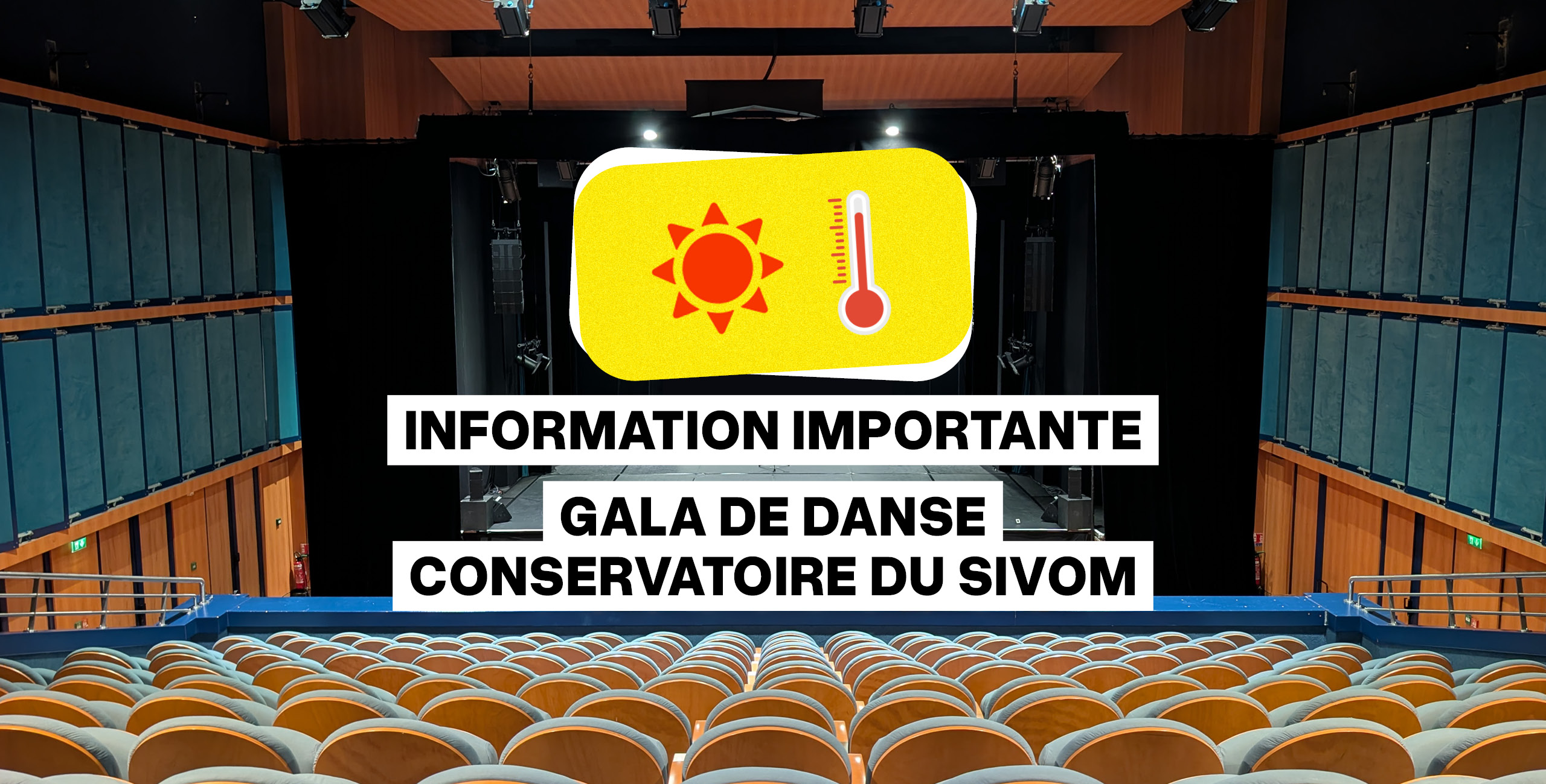 Informations importantes concernant le gala de danse